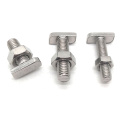 A2 A4 Stainless Steel M8 M10 Hammer Head T Bolt For Solar Mounting System